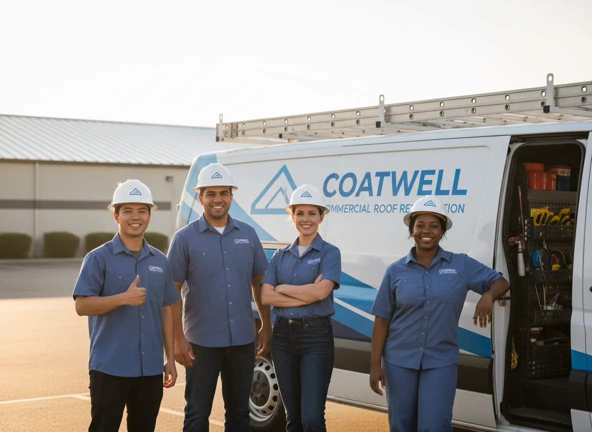 Commercial roof coating company in Cove, OR